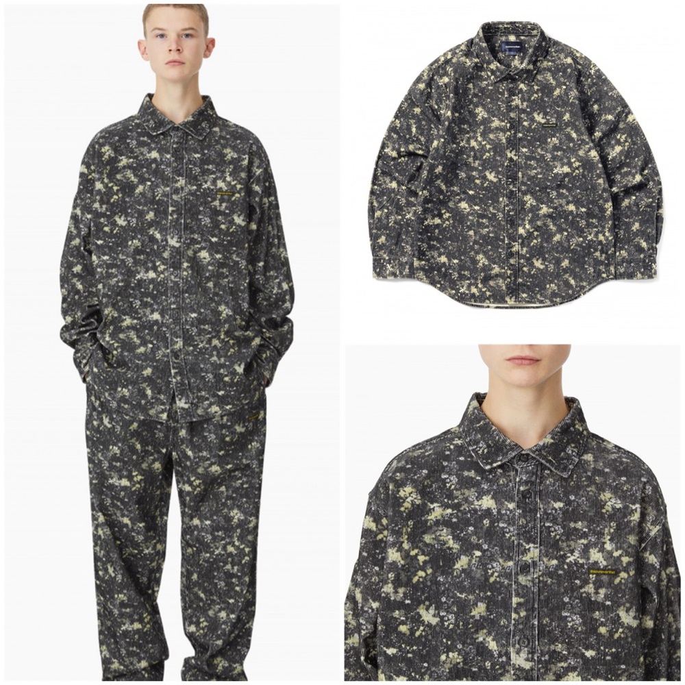 💥PRICE DROP💥 Corduroy Floral Shirt Black